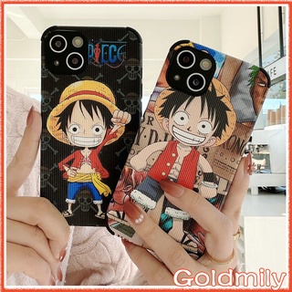 🔥 วันพีชลูฟี่ เคสหนังไอโฟน สีดํา เคสขอบเหลี่ยมกล้องป้องกันตาสำหรับ เคส Apple iPhone 13 Pro Max 11 เคสไอโฟน7พลัส X SE 2020 เคสi12 6 6s XS 7 plus xr เคสi11 เคสไอโฟนXR 12 เคส i8plus 13 Xr 12 เคสไอโฟน11 เคสไอโฟน13 Luffy Case