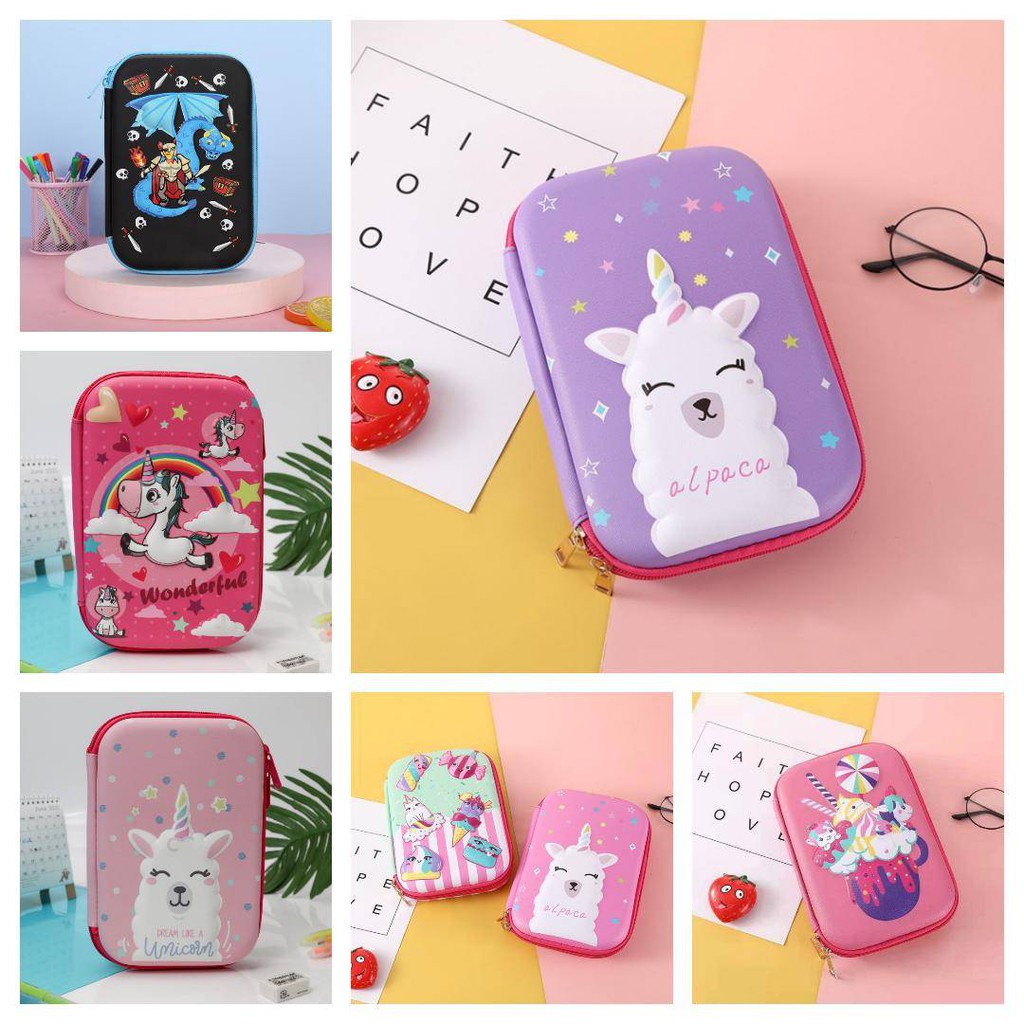 พร้อมส่งกล่องดินสอ กระเป๋าดินสอลายนูน 3D (งานเทียบsmiggle งานเทียบสมิกเกิ้ล )