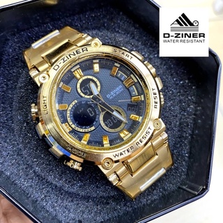 DZiner Watch 🔥 ดีซีเนอร์วอชสายเหล็กสองระบบ สินค้าแท้กันน้ำ 100% พร้อมกล่องแบรนด์