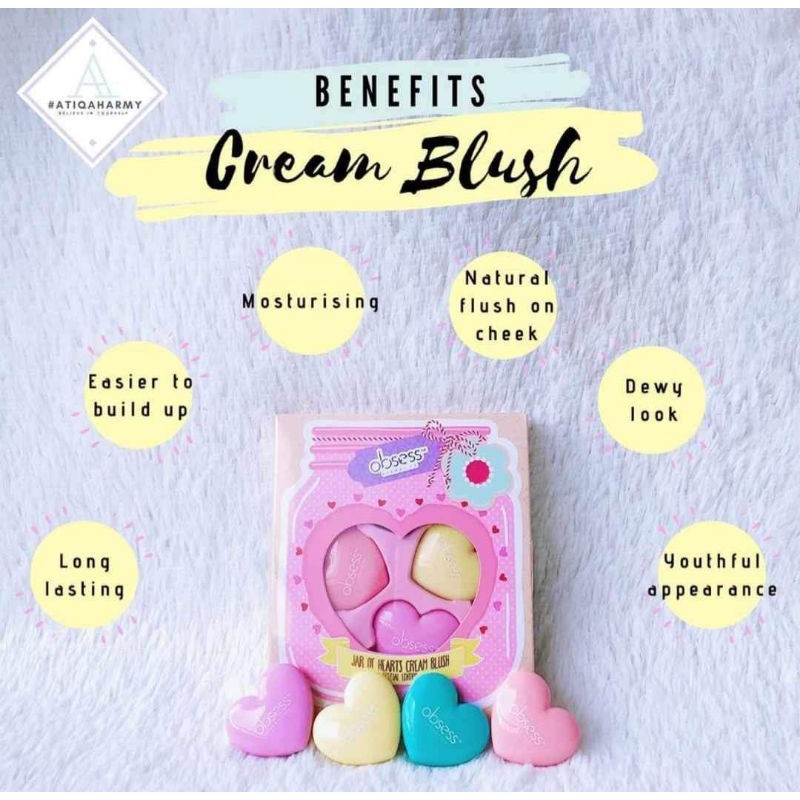 ใหม่ CREAM BLUSHER OBSESS เครื่องสําอาง