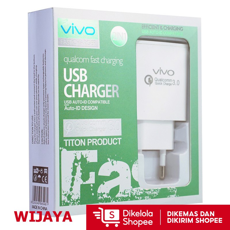 (7.7) แท้ 100% ที่ชาร์จเร็ว 9V-2A สําหรับ Vivo V11 V9 V7 V5 V5max V3max Y95