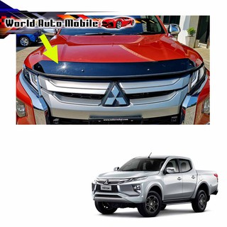 กันแมลง ทรงเล็ก สีดำ Mitsubishi  L200 Triton MQ 4x2 4x4 ปี2019 - 2020