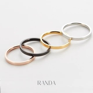 Randa แหวนสแตเลส สีดำเหลี่ยม หนา 1 mm 2 mm 3 mm สแตนเลส ไม่บิด ไม่เบี้ยว แข็งแรง ทนทาน ไม่ลอก ไม่ดำ แหวนคู่