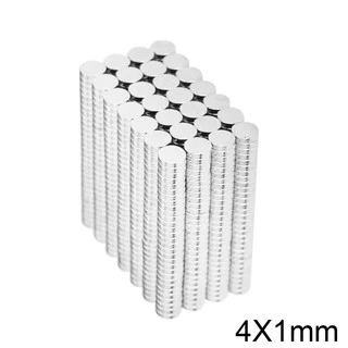 10/50ชิ้น แม่เหล็กแรงสูง 4x1มิล แม่เหล็ก Magnet Neodymium 4*1มิล แม่เหล็กแรงสูง 4x1mm แม่เหล็กนีโอไดเมียม 4*1mm