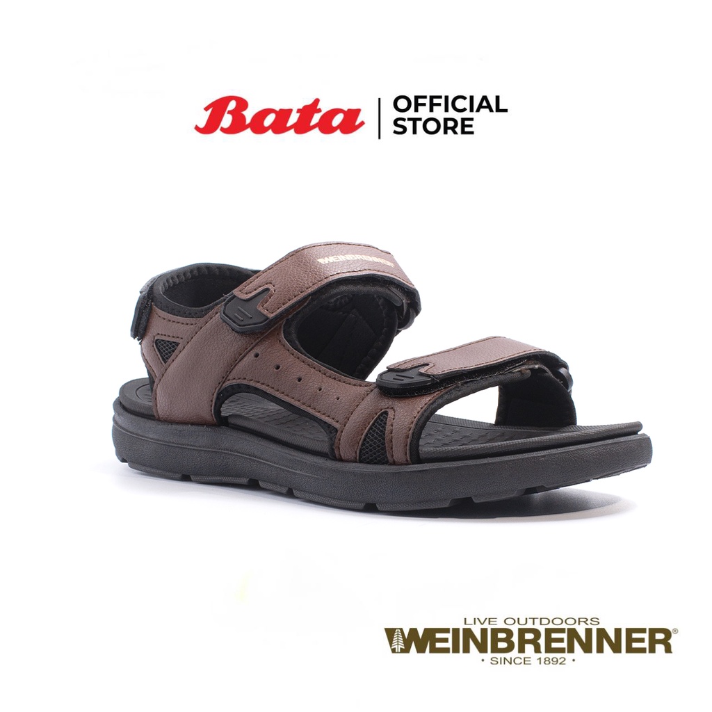 Bata บาจา ยี่ห้อ Weinbrenner รองเท้าแตะ รองเท้ารัดส้น สวมลำลอง เพื่อสุขภาพ ทะมัดทะแมง สำหรับผู้ชาย รุ่น Hurley สีน้ำตาล 8514654