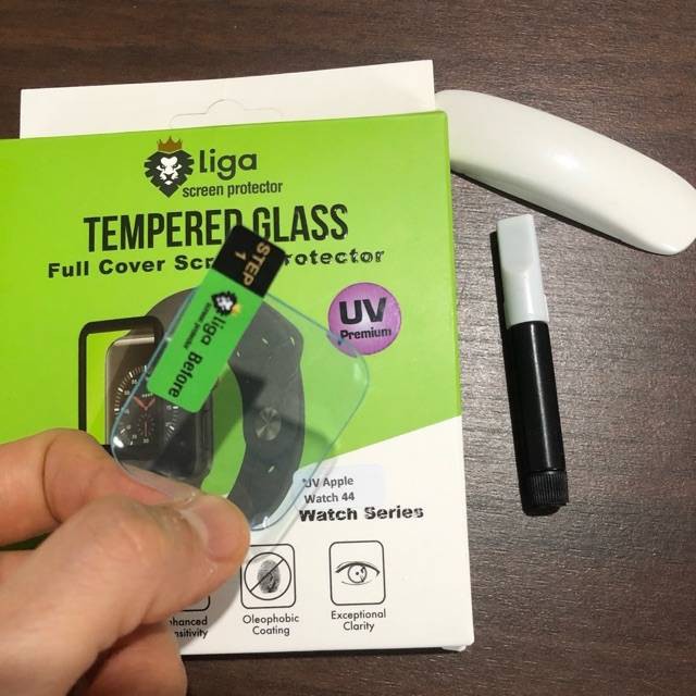 ฟิล์มกระจกกันรอย UV Apple Watch ยี่ห้อ liga 38 / 40 / 41 / 42 / 44 / 45 mm