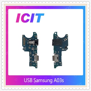 USB Samsung A03S อะไหล่สายแพรตูดชาร์จ แพรก้นชาร์จ Charging Connector Port Flex Cable（ได้1ชิ้นค่ะ) ICIT-Displa