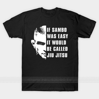 [S-5XL]เสื้อยืด พิมพ์ลายกราฟฟิค Khabib If Sambo Was Easy It Will Be Called Jiu Jitsu คุณภาพดี