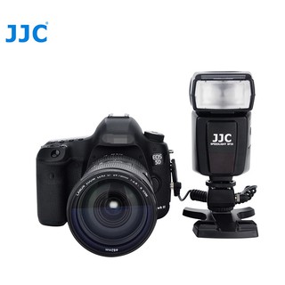 JJC Hot Shoe Flash Adapter with PC Sync and 3.5mm Mini Jack Port Outlet Socket 
