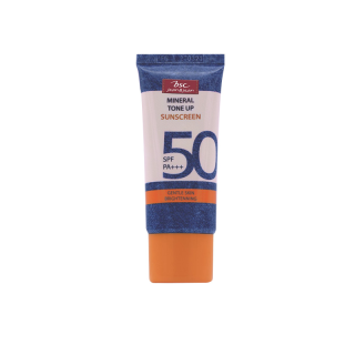 BSC JEANS MINERAL TONE UP SUNSCREEN SPF50 PA+++ ครีมกันแดดเนื้อบางเบา ปรับโทนสีผิวและสารบำรุงผิว