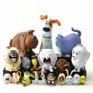 ฟิกเกอร์ The Secret Life Of Pets 14 ชิ้นของเล่นสําหรับเด็ก