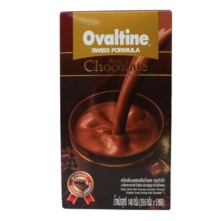 Ovaltine Swiss Rich Chocolate 5s 148g  โอวัลตินสวิสริชช็อกโกแลต 5 วินาที 148 กรัม