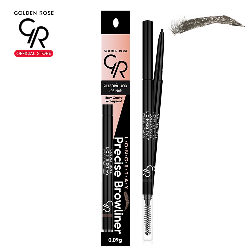 (โค้ดXZD27B ลด45ขั้นต่ำ300)Golden Rose/โกลเด้นโรส ดินสอเขียนคิ้ว เนื้อเจล ลองเสตย์ พรีไซสื บราว ไลน์เนอร์ / Longstay Pre - รูปที่ 2