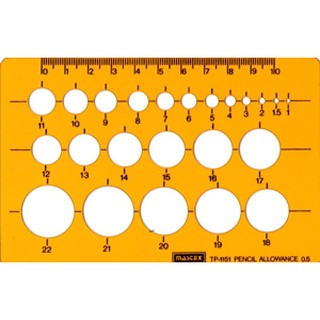 Mastex TP-1151 เทมเพลทวงกลม