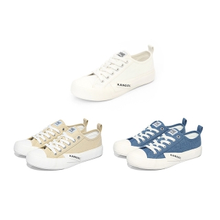 KANGOL Sneakers unisex, รองเท้าผ้าใบ รุ่น S Logo สีน้ำเงิน,ขาว,ครีม 62221603