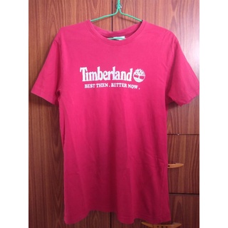 Timberland เสื้อยืดสีแดง