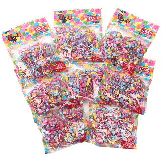 โปรโมชั่น : 50 ชิ้น  ถุงเด็กการ์ตูนยางรัดผมสาวน้อยเชือกผมอุปกรณ์ผม50pcsbag kids band hair tie little girl hair rope