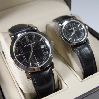 BU1354 36 mm. Heritage Black Dial Leather Strap Watch