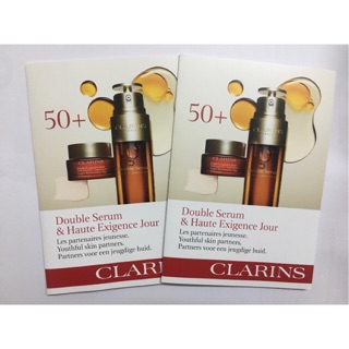 ลดพิเศษ 🎉🎉ของแท้ 💯% CLARINS Double serum+ มอยเจอร์ไรเซอร์ Super Restorative Day Cream 2 ml.