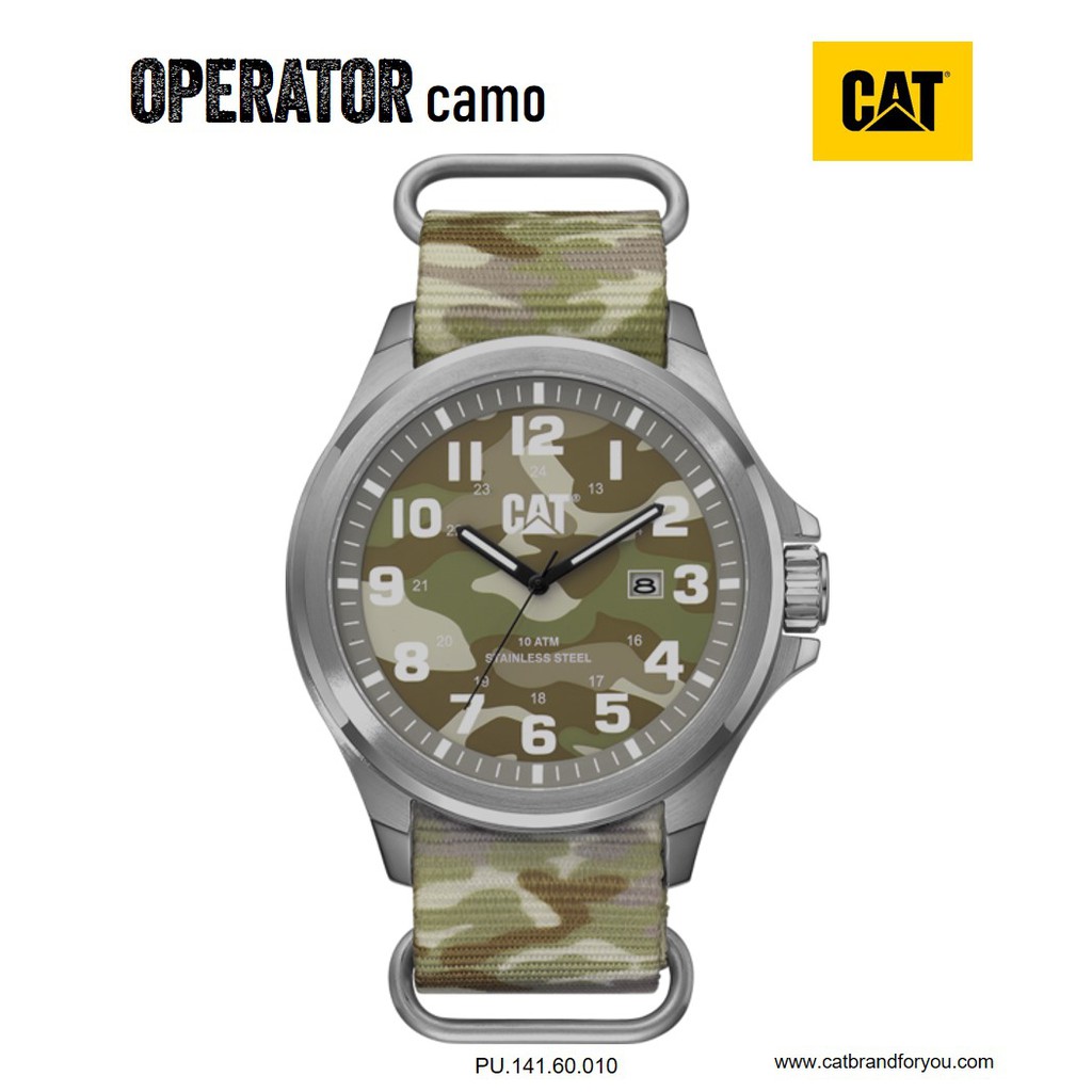 CAT Watches PU.141.60.010 OPERATOR CAMO Caterpillar watches | Shopee ...
