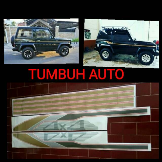 Striping Sticker List Body Taft 4x4 สามารถ Rocky Mega Top Hiline Pickup PU Family Wagon 4x2 SE Sport
