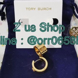 TORY BURCH KIRA HUGGIE HOOP EARRINGS.