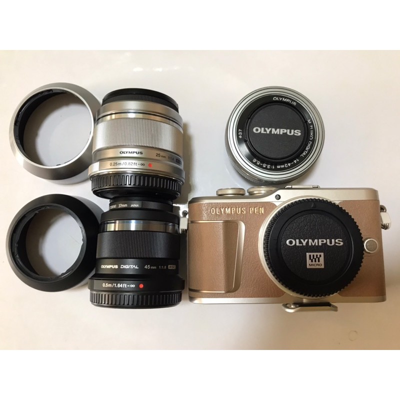 กล้องดิจิตอล Olympus Pen EPL9  มือสอง +เลนส์ Kit 14-42 f3.5-5.6 /เลนส์25mm f1.8/เลนส์45mm f1.8