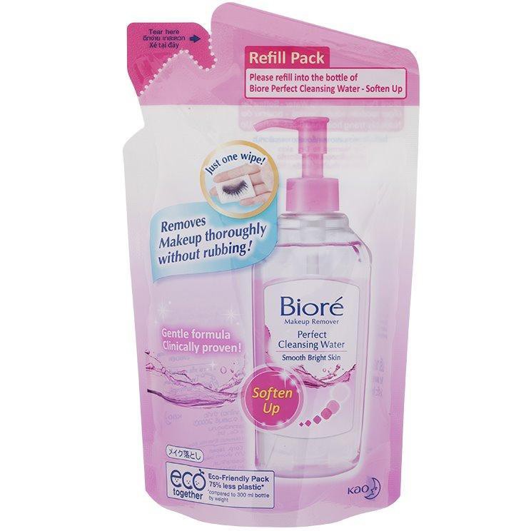 Biore Perfect Cleansing Water Soften up บิโอเร เพอร์เฟค คลีนซิ่ง วอเตอร์ สูตรผิวธรรมดาและผิวแห้ง 250