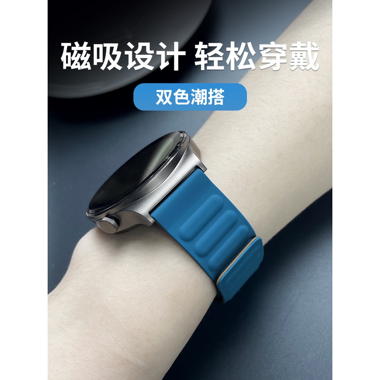 Watch strapเหมาะสำหรับ HuaweiGT2ผู้ชายสายgt2proPorscheECGนาฬิกาwatch3ความรุ่งโรจน์ของผู้หญิงmagicสร้างสรรค์gt3ใหม่หนังซิ