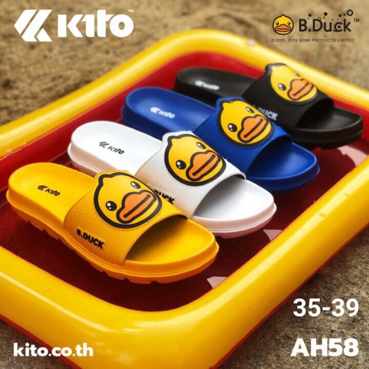Kito brand Thai Womens Slippers - AH58 - ทรง B-Duck น่ารักสําหรับผู้หญิง ใส่ชีสสติ๊กสุดน่ารัก...