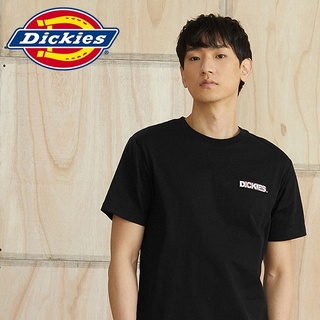 [S-5XL] เสื้อยืด ผ้าฝ้ายแท้ พิมพ์ลายโลโก้ Dickies เรียบง่าย แฟชั่นฤดูใบไม้ผลิ และฤดูร้อน สําหรับผู้ชาย 010280