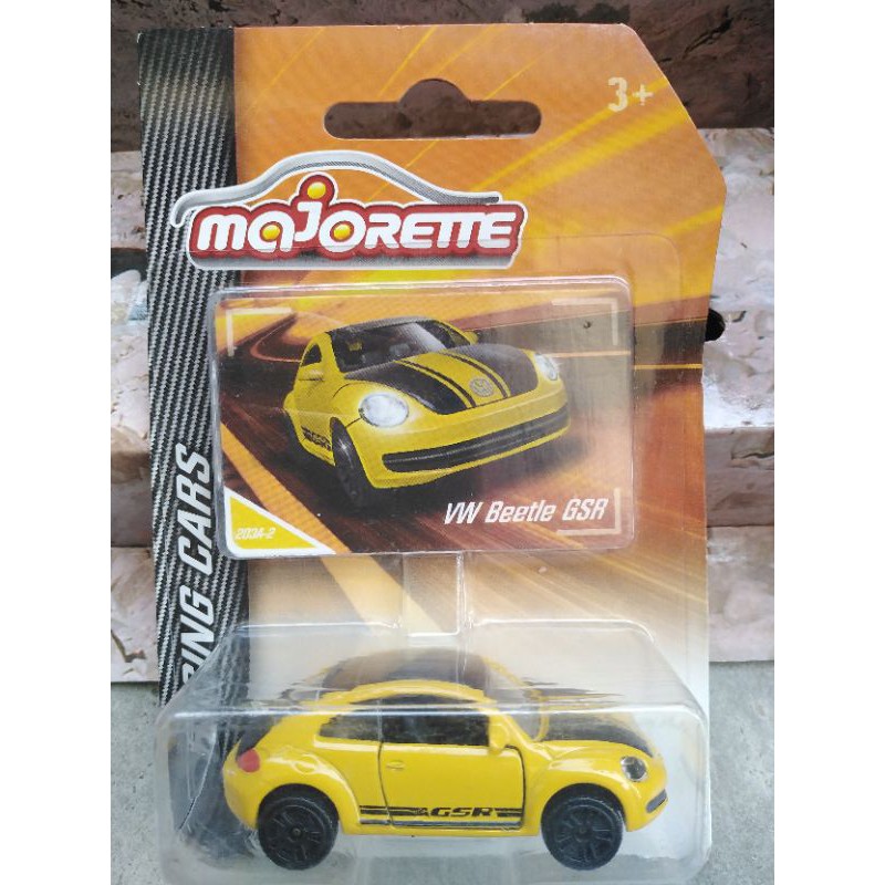 รถเหล็ก Majorette VW Beetle GSR สีเหลือง