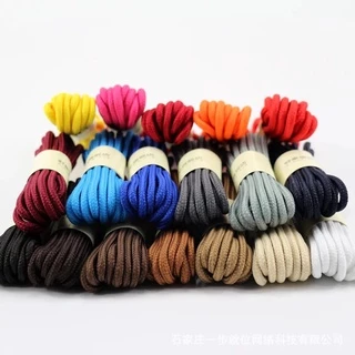 เชือกผูกรองเท้า โพลีเอสเตอร์ ทรงกลม 21 สี ยาว 90 ซม. 120 ซม. 150 ซม. 1 คู่
