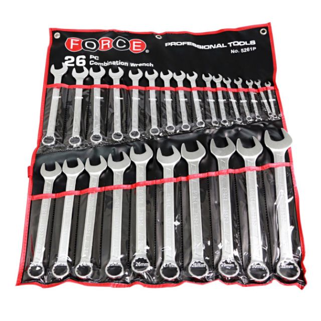 ชุดประแจแหวนข้างปากตาย FORCE รุ่น 5261C