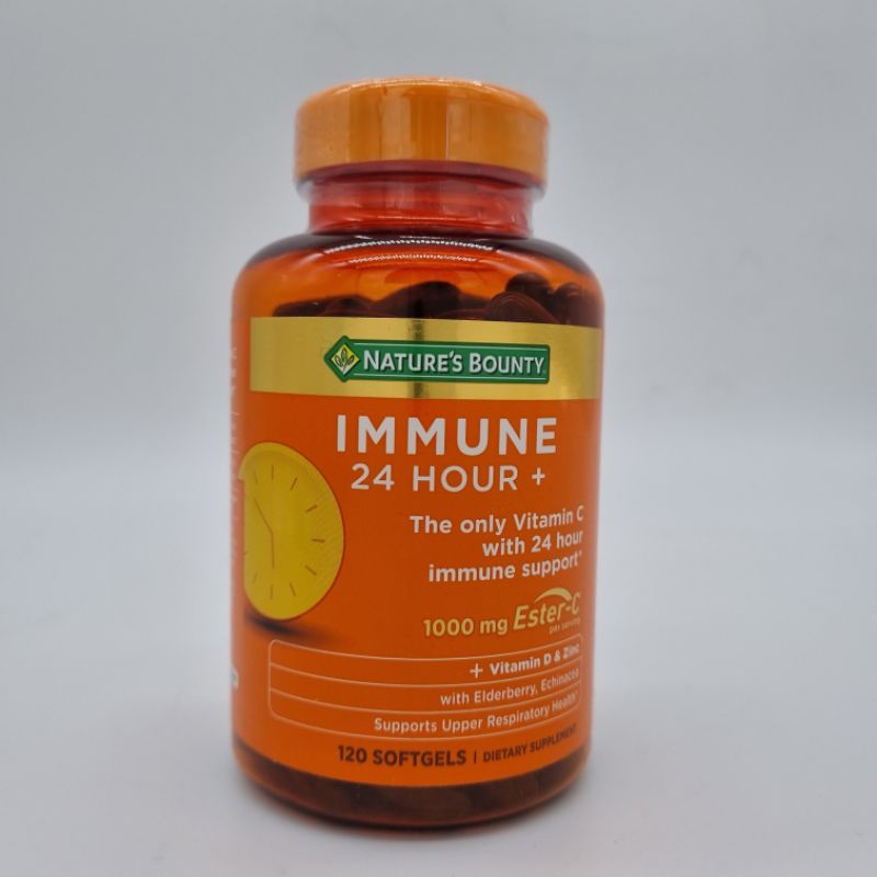 พร้อมส่ง Nature's Bounty Immune 24 Hour 120 ซอฟเจล