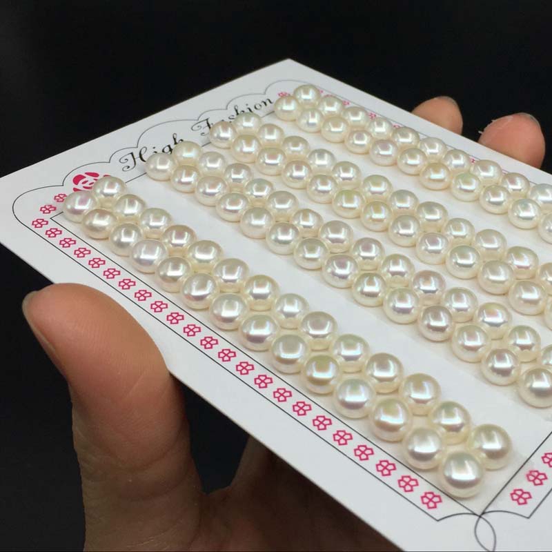 ขนาด5/5.5/6/6.5/7/7.5/8/8.5/9/9.5/10/10.5มิลไข่มุกน้ำจืดทรงซาลาเปา(fresh water pearl)เกรดพรีเมี่ยมรูเดียวมีหลายขนาด