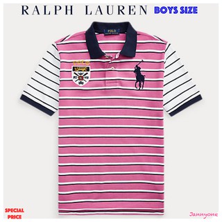 RALPH LAUREN BIG PONY CREST COTTON POLO ( BOYS SIZE 8-20 YEARS )