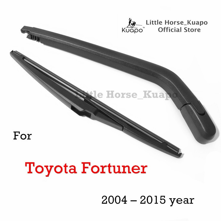 ชุดปัดน้ำฝนหลังยี่ห้อ Kuapo สำหรับปี 2004 ถึงปี 2015 Toyota Fortuner (แขนปัดน้ำฝนด้านหลัง + ใบปัดน้ำฝนด้านหลัง) ชุดปัดน้ำฝนหลัง โตโยต้าฟอร์จูนเนอร์