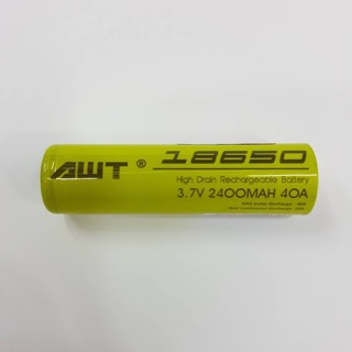 AWT 18650 2400mAh 40A 3.7V 1 pcs ของแท้เช็คโครตได้ รับประกันแท้💯