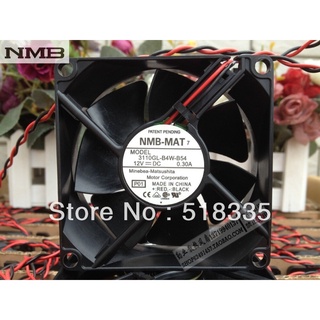 For NMB 3110GL-B4W-B54 Brushless Server Square Fan Cooling Fan 8025 DC 12V 0.3A 80*80*25mm 8025