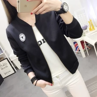 ยอดฮิต2024 เสื้อแจ็คเก็ตแขนยาวผ้ายิดมีซิป ZIPPERราคาถูก