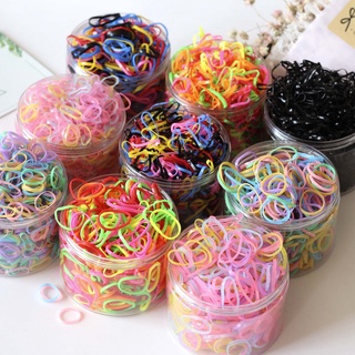 เครื่องประดับผม 1000 ชิ้นสำหรับสาวน้อยที่มีเชือกผูกผมยางรัดผมเด็กแบบใสเพียงครั้งเดียวเกี่ยวกับ