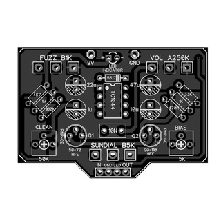 แป้นเหยียบเอฟเฟคกีตาร์ PCBFX-135 1590B