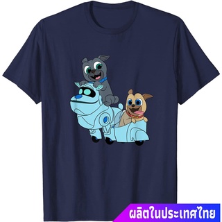 ดิสนีย์เสื้อยืดลำลอง Disney Puppy Dog Pals Bingo Rolly A.R.F. T-Shirt Disney T-shirt