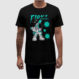 เสื้อเชิ้ต Corona Fight แฟชั่น S-5XL