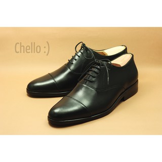 CAP-TOE OXFORD SHOES (2ND MODEL) รุ่น SLU049-1