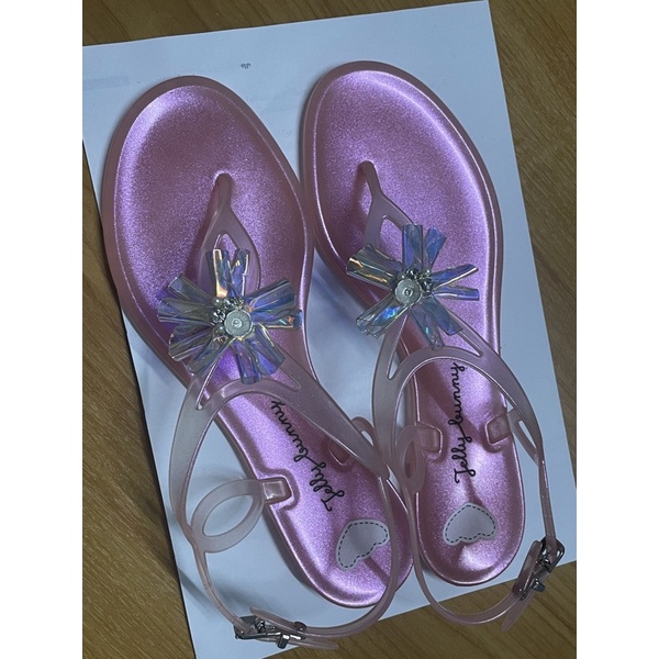 JELLY BUNNY รุ่นTWIST ICE FLOWER รองเท้ารัดส้น ส้นเเบนแฟชั่นของเเท้