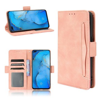 เคสโทรศัพท์หนังฝาพับพร้อมช่องใส่บัตรสําหรับ Oppo Reno3 5 Reno3 Reno5 Pro 4G 5 G