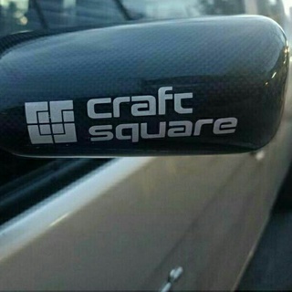 สติ๊กเกอร์สะท้อนแสง3M ติดหูกระจก craft square (คราฟท์สแวร์)ได้2ชิ้น