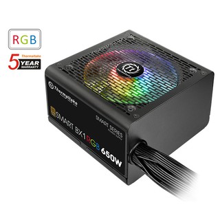 POWERSUPPLY THERMALTAKE SMART BX1 RGB 650W 750W 80+ BRONZE ประกัน5ปี